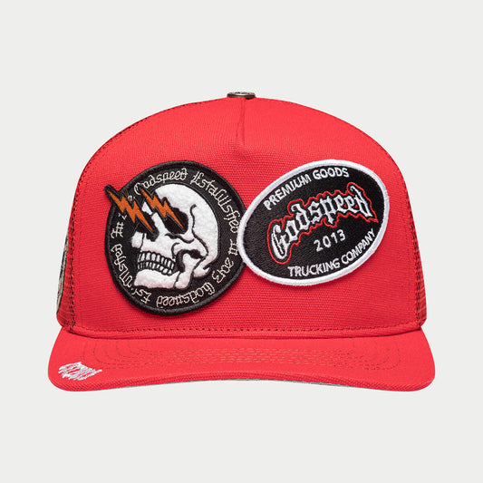 GODSPEED  (OG DUAL PATCH TRUCKER) RED