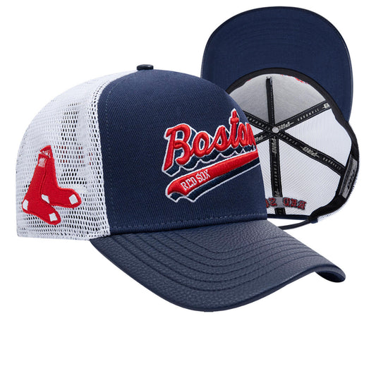 BOSTON RED SOX SCRIPT TAIL TRUCKER HAT (LBR7314474) MIDNIGHT NAVY