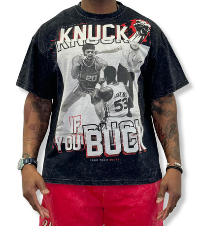 YTS 'KNUCK IF YOU BUCK TEE' BLACK