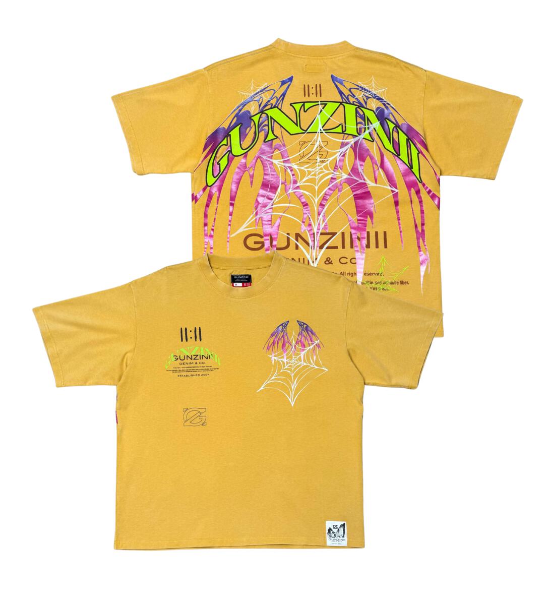 GUNZINII WEB TEE TSHIRT (GZ435 MUSTARD)