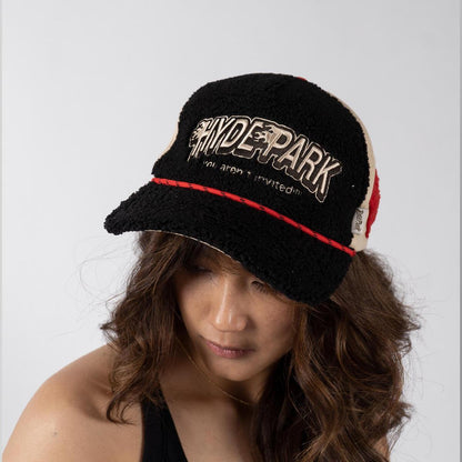 HYDE PARK FUZZ IS REAL TRUCKER-BLACK