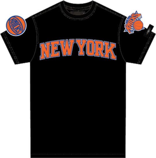 PRO STANDARD NEW YORK KNICKS CLASSIC CHENILLE SJ TEE (BNK151552)BLK