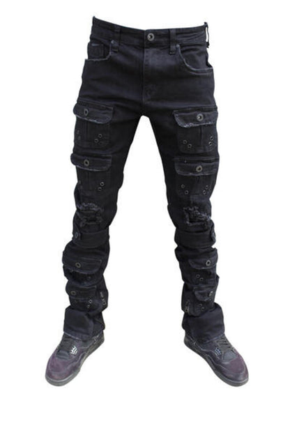 SIW STACKED DENIMS (SIW-WB-042) BLK