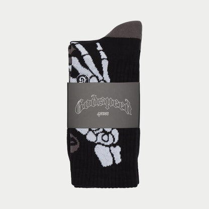 Godspeed Ten Toes Down Sock (BLK/GRY)