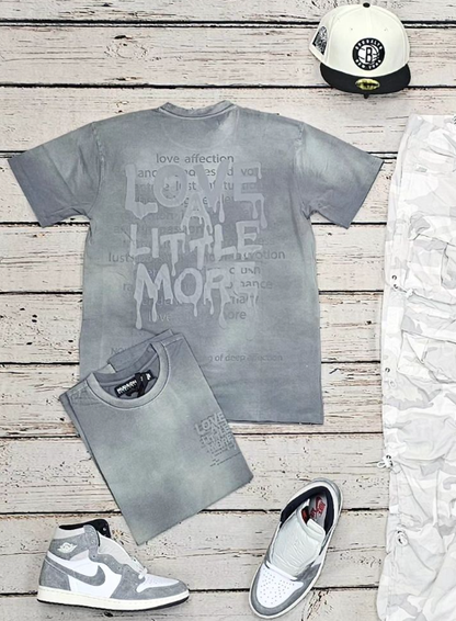 HUDSON LOVE A LITTLE MORE TEE 488-GREY