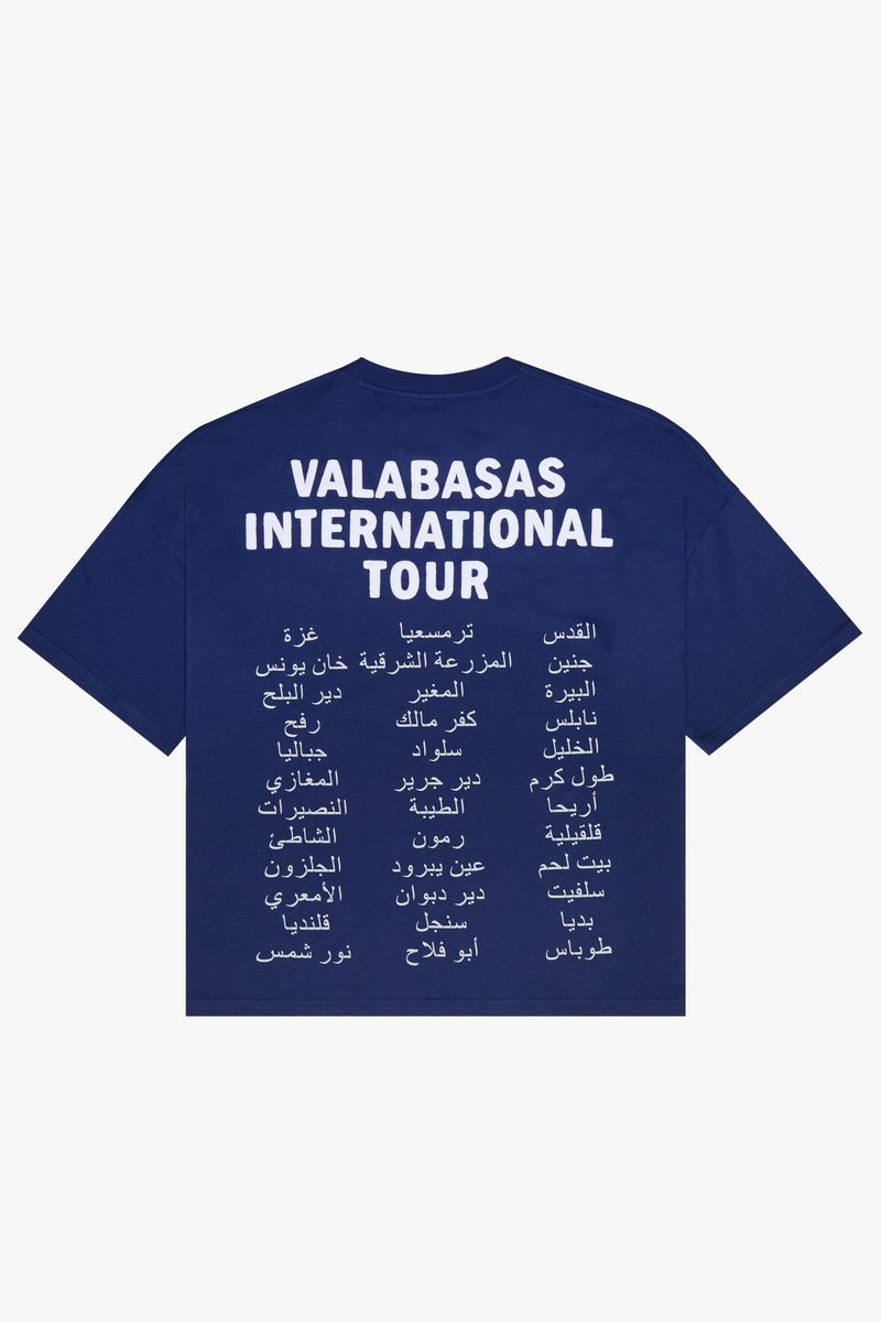 VALABASAS "JOURNEY" BLUE OVERSIZED TEE (VLBS-TS-002)