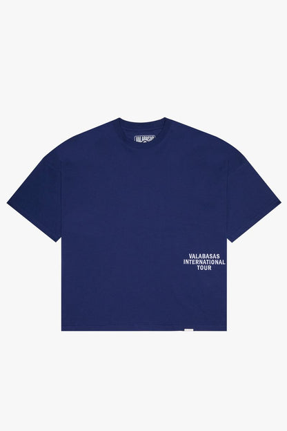 VALABASAS "JOURNEY" BLUE OVERSIZED TEE (VLBS-TS-002)