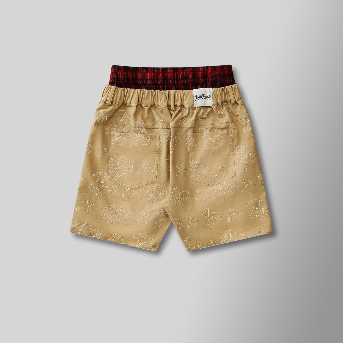 HYDE PARK VINTAGE TWILL CUT OFF SHORTS-KHAKI