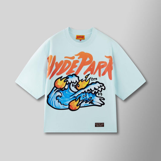 HYDE PARK Tsunami Weekend Tee - Light Blue