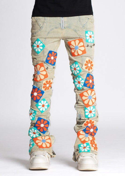 GUAPI Vintage Flowers Denim