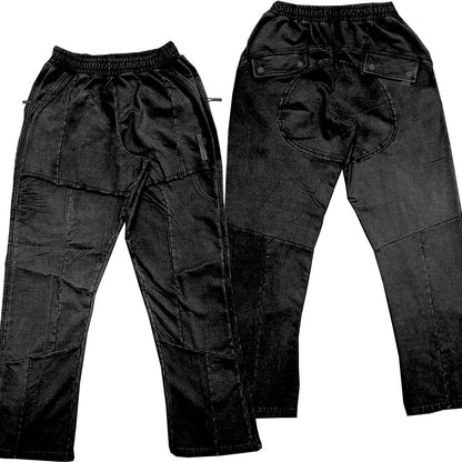 HUDSON PATCHWORK FLEECE BAGGY JOGGER (537) BLACK