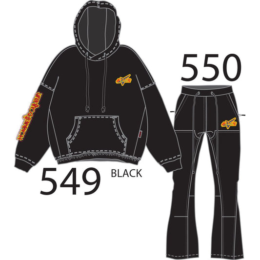 HUDSON HOMME JOGGER (550)-BLACK