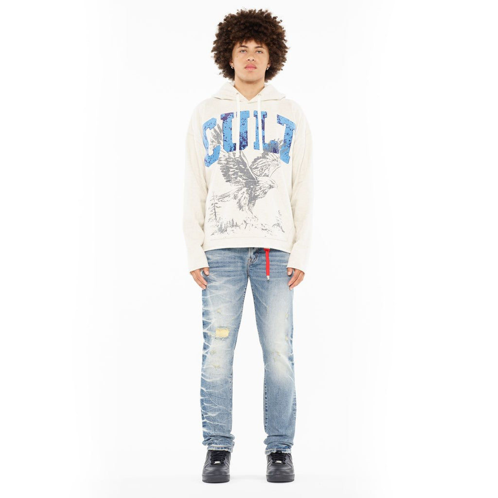 CULT PULLOVER NOVELTY SWEATSHIRT (625A2-PH19D)-CREAM HEATHER