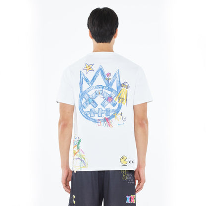 CULT SHORT SLEEVE CREW NECK TEE "CRAYON LOGO" (625A4-K36A)