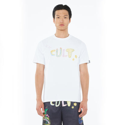 CULT SHORT SLEEVE CREW NECK TEE "CRAYON LOGO" (625A4-K36A)