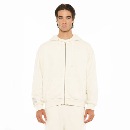 CULT ZIP HOODED SWEATSHIRT(625AC-ZH13B) WINTER WHITE