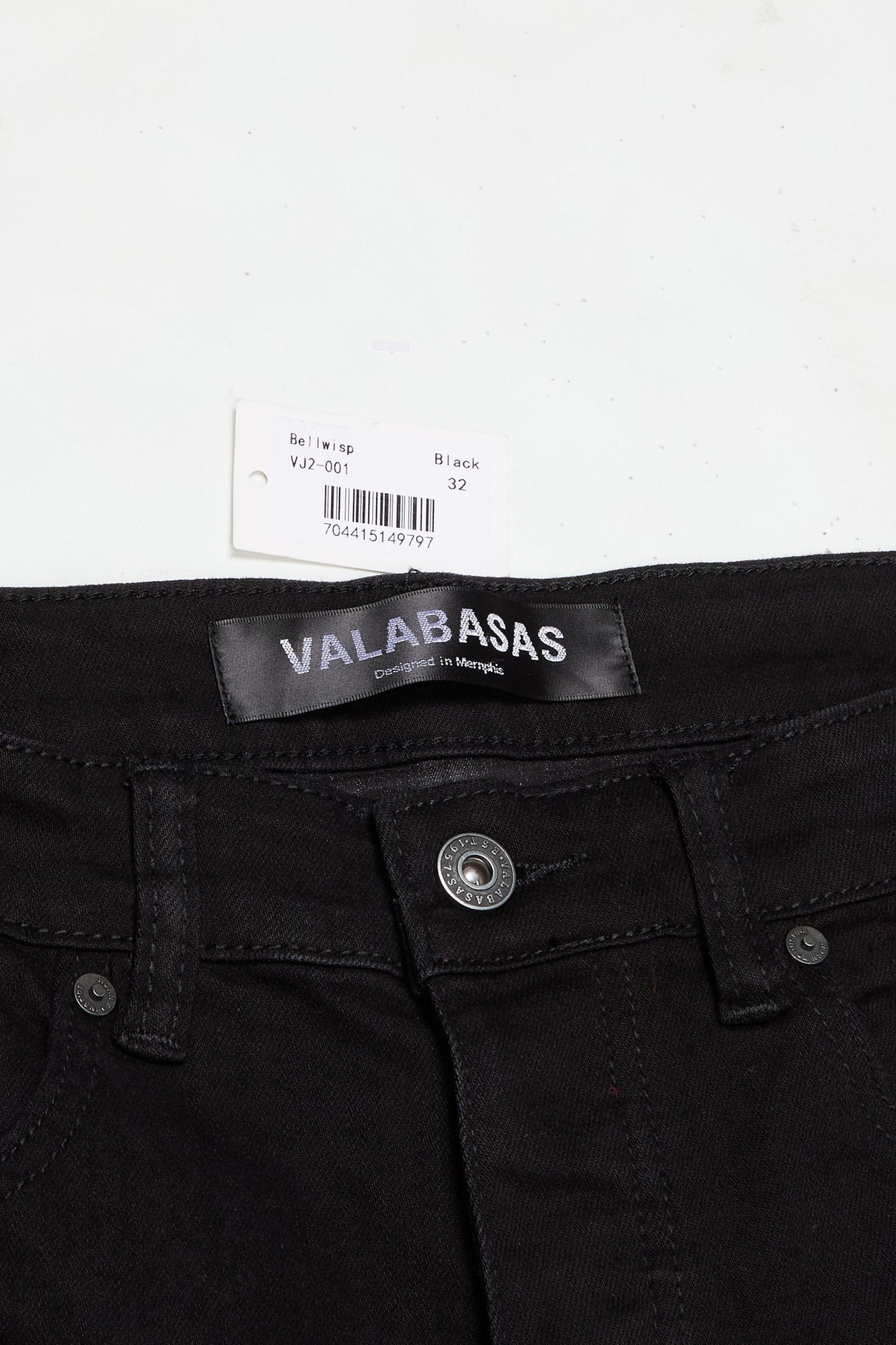 VALABASAS "BELLWISP" STACKED DENIM (VJ2-001) BLACK