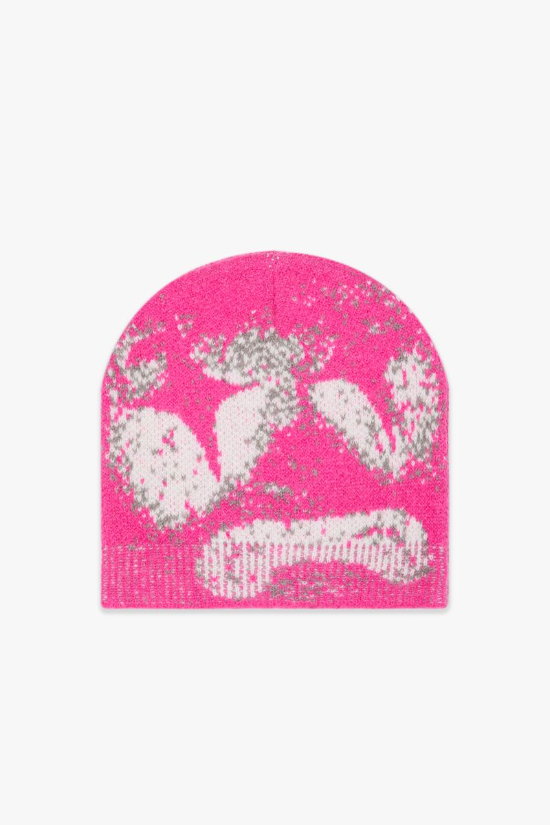 VALABASAS "SAD NIGHTS" - FUCHSIA MOHAIR BEENIE (VLBS-VSK1-1002)