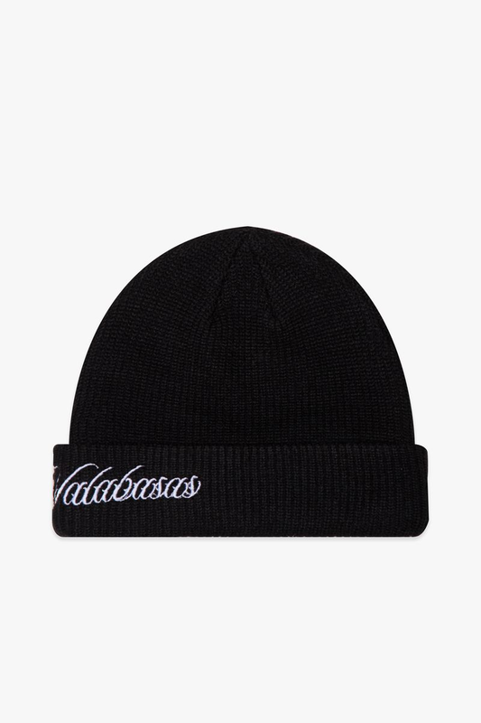 VALABASAS "GRANITE" BLACK BEENIE (VLBS-VSK1-1001) GRANITE - BLACK