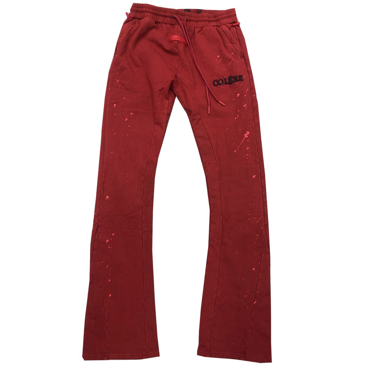 HUDSON COLERE 385GSM FLARE JOGGER (530) DARK RED