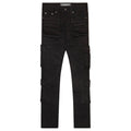 VALABASAS "GENERAL" BLACK WASHED SKINNY PANTS (VLBS-VJ2-1002)