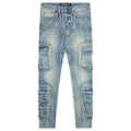 VALABASAS "POCKET TRAIL" VINTAGE WASH SKINNY DENIM JEAN (VLBS-SK-27)