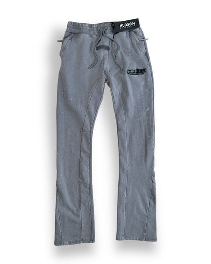 HUDSON COLERE 385GSM FLARE JOGGER (530) GREY ACID