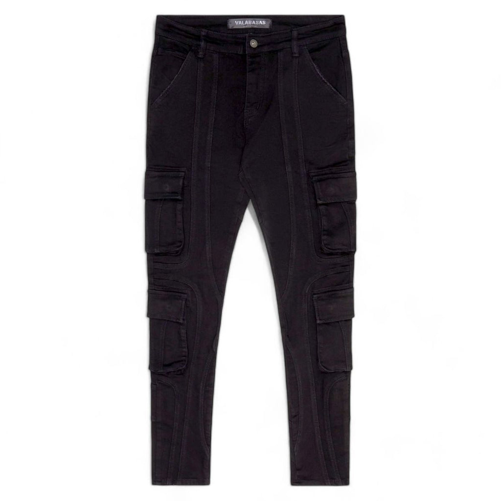 VALABASAS "PATCHFADE" BLACK SKINNY JEANS (VLBS-SK-21)