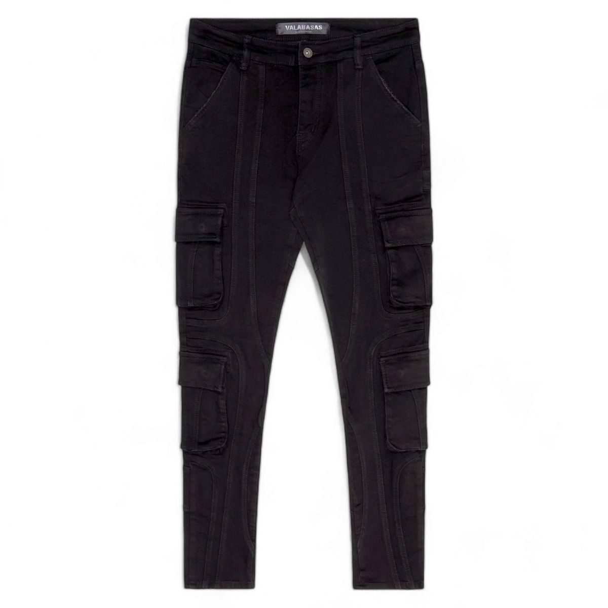 VALABASAS "PATCHFADE" BLACK SKINNY JEANS (VLBS-SK-21)