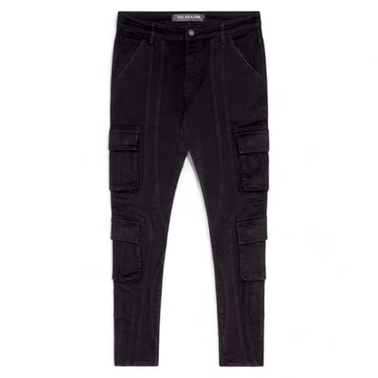 VALABASAS "PATCHFADE" BLACK SKINNY JEANS (VLBS-SK-21)