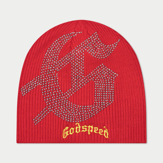 GODSPEED STUDDED Beanie (RED YELLOW)