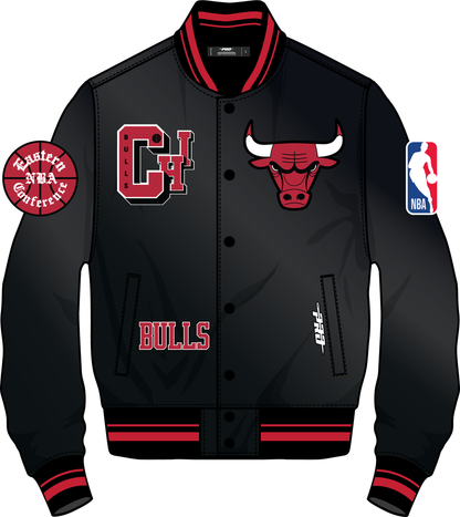 CHICAGO BULLS BEST OF M RIB SATIN JACKET (BCB6516417)