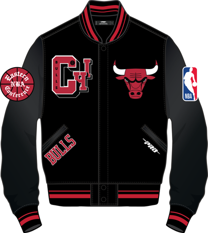 CHICAGO BULLS BEST OF M RIB WOOL VARSITY JACKET (BCB6516418)