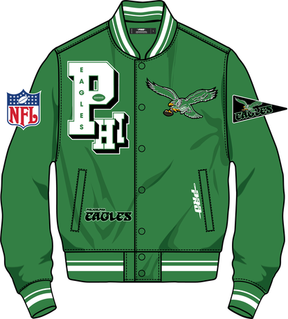 PHILADELPHIA EAGLES BEST OF M RIB SATIN JACKET (FPE6411013)