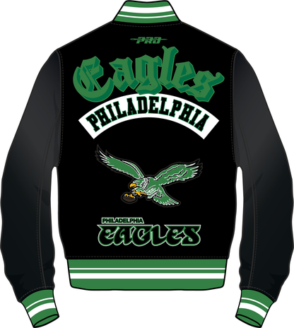 PHILADELPHIA EAGLES BEST OF M RIB WOOL VARSITY JACKET (FPE6411169)