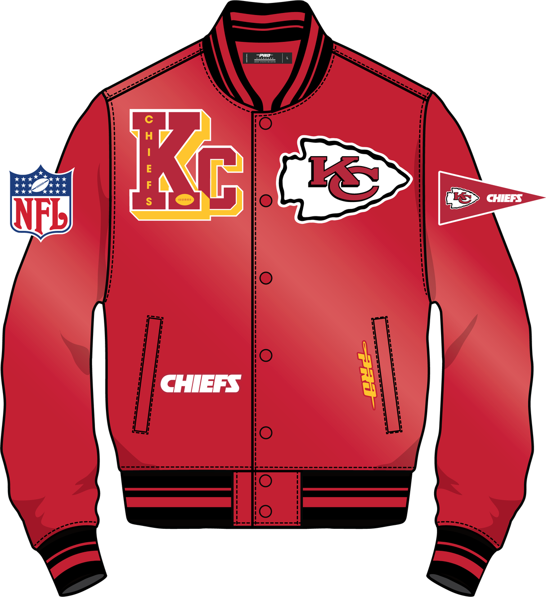 KANSAS CITY CHIEFS BEST OF M RIB SATIN JACKET (FKC6410984)