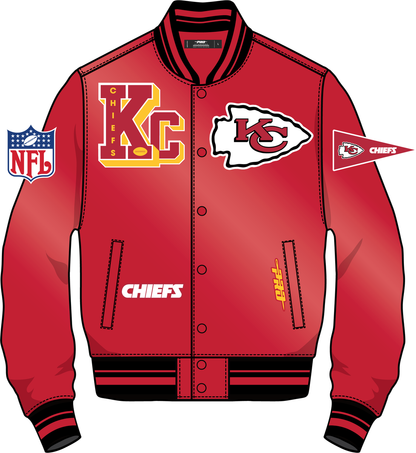 KANSAS CITY CHIEFS BEST OF M RIB SATIN JACKET (FKC6410984)