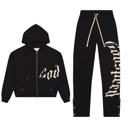 GOD SPEED OG Logo Sweatsuit V2 (Black)