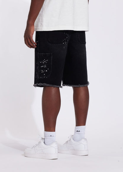 CRYSP DENIM SILAS SHORT-Washed Black (CRYSUM25-201)