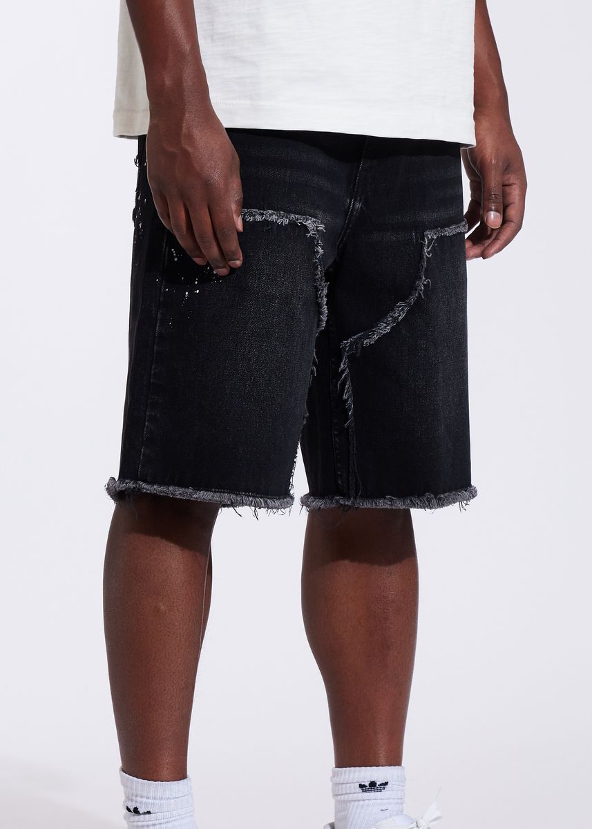 CRYSP DENIM SILAS SHORT-Washed Black (CRYSUM25-201)