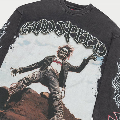 Godspeed Rocker LS T-Shirt (Grey Wash)