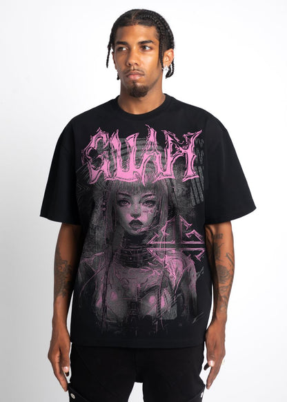 GUAPI SPACE TEE V2 BLACK/PINK
