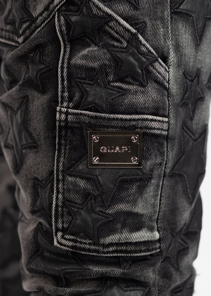 GUAPI Obsidian Black Stars Denim