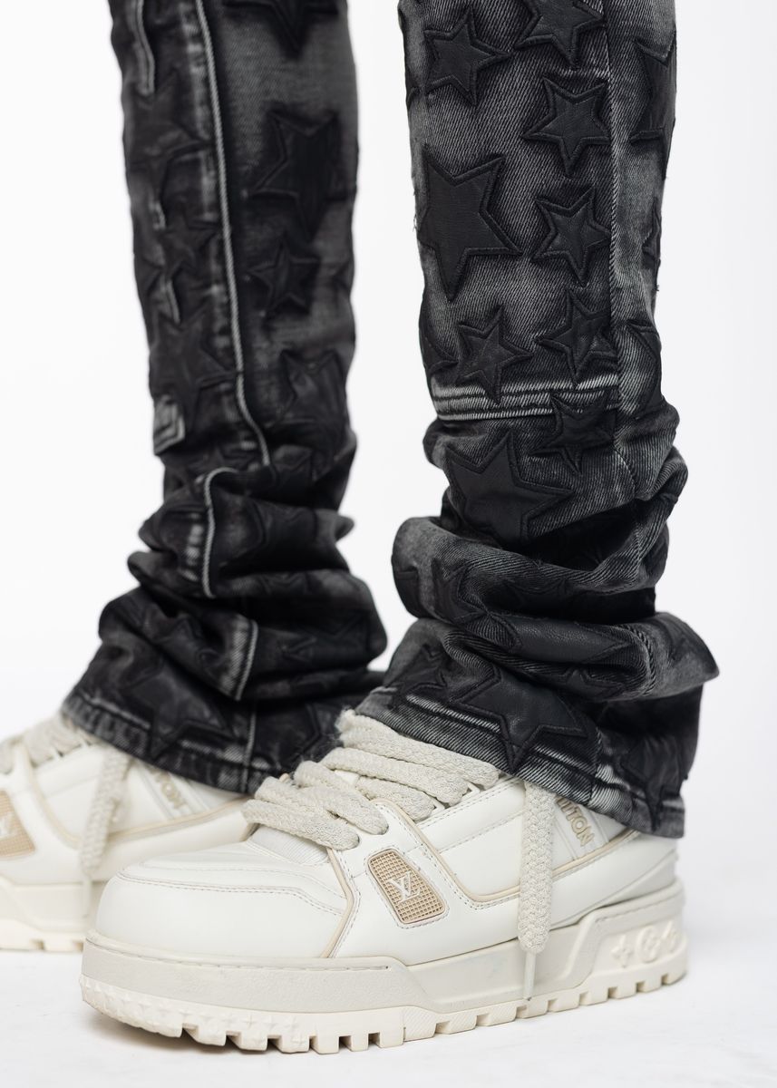GUAPI Obsidian Black Stars Denim
