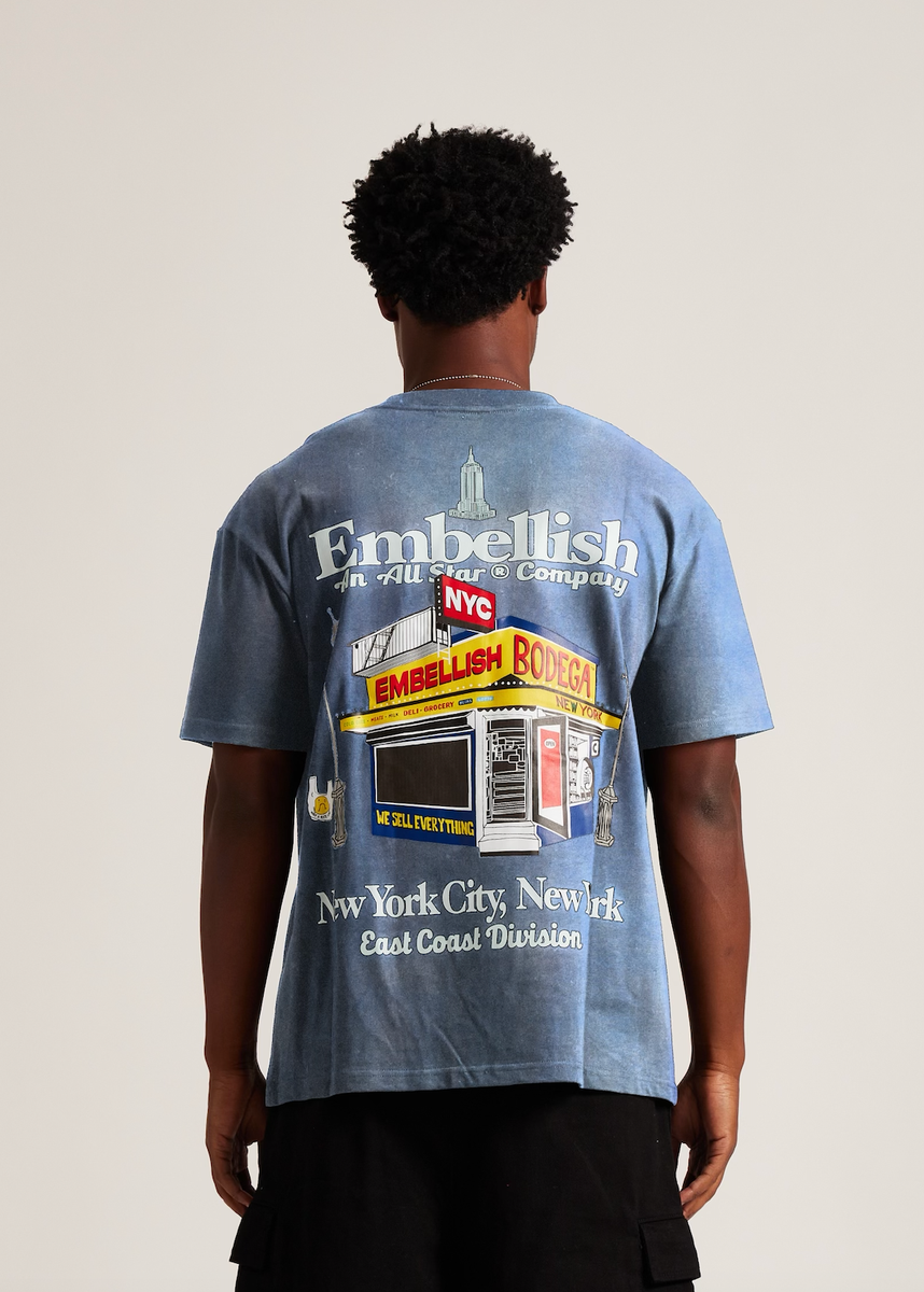 EMBELLISH BODEGA TEE (EMBSUM25-310)