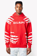 GUAPI Blood Red Hell Dragger Hoodie