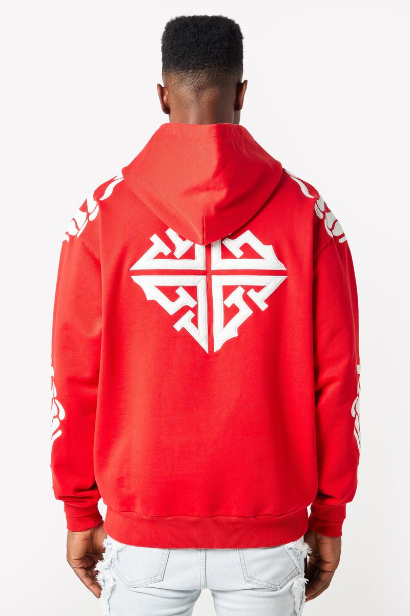 GUAPI Blood Red Hell Dragger Hoodie