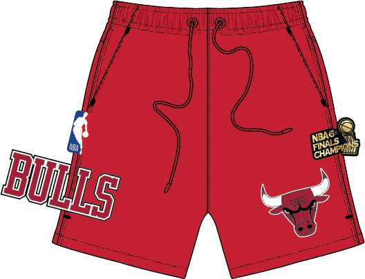 PRO STANDARD CHICAGO BULLS CLASSIC WOVEN SHORT (BCB357050)-RED