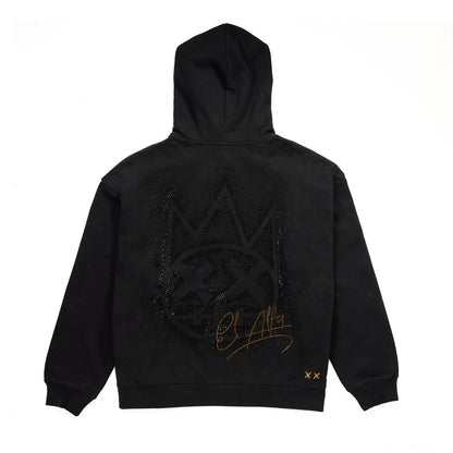 CULT X EL ALFA CRYSTAL PULLOVER HOODIE (624B12-PH19A)