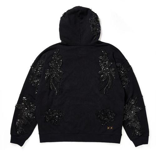 CULT X EL ALFA CRSTYAL APPLIQUE HOODIE (624B12-PH19B)